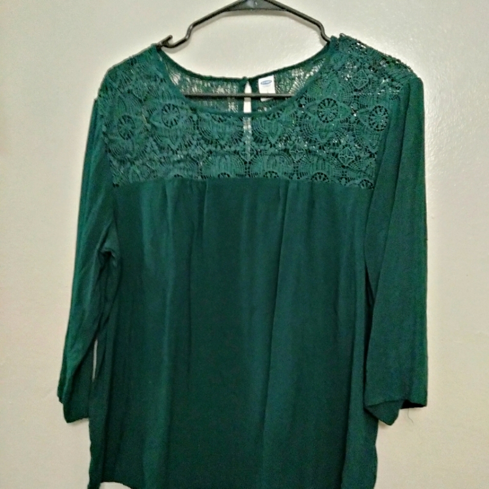 Shirt in dark green